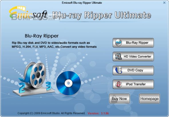 Emicsoft Blu-Ray Ripper Ultime Screenshot
