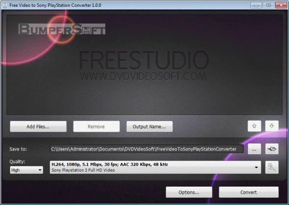 Free Video to Sony PlayStation Converter Screenshot
