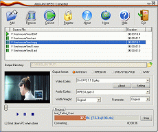 Allok AVI MPEG Converter Screenshot
