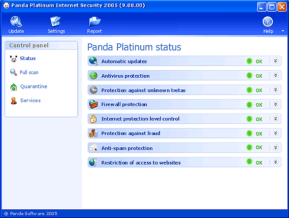 Panda Platinum Internet Security 2006 Screenshot