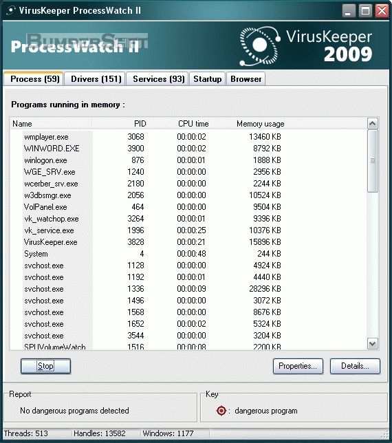 VirusKeeper Pro Screenshot