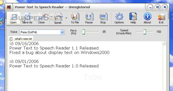 Power Text to Speech Reader Screenshot