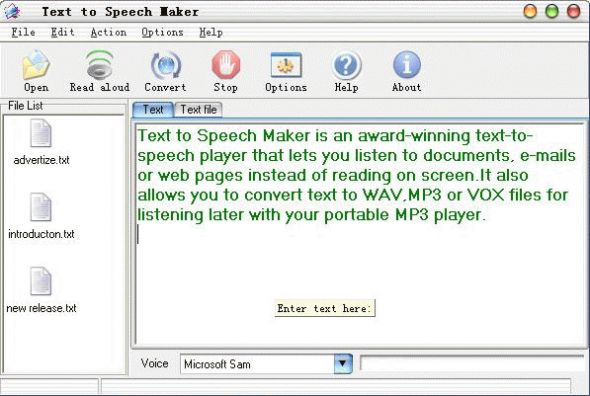 Text to Speech Maker Screenshot