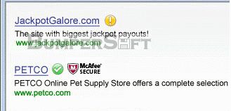 McAfee SiteAdvisor Screenshot