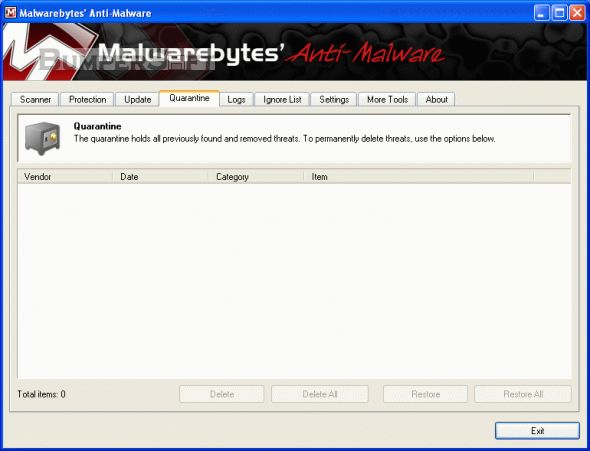 Malwarebytes Anti-Malware Free Screenshot