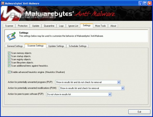 Malwarebytes Anti-Malware Free Screenshot