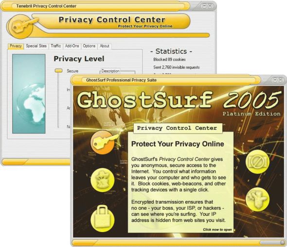GhostSurf Platinum Screenshot