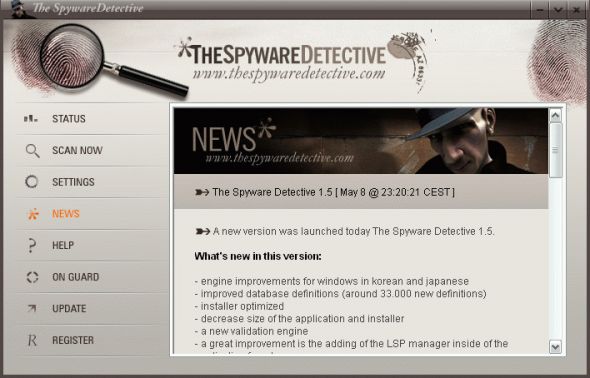 The Spyware Detective Screenshot