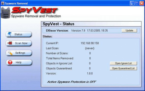 SpyVest Screenshot