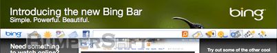 Bing Bar Screenshot