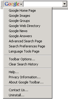 Google Toolbar for Internet Explorer Screenshot