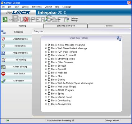 IM Lock Enterprise Screenshot