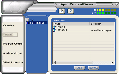 Personal Firewall Screenshot
