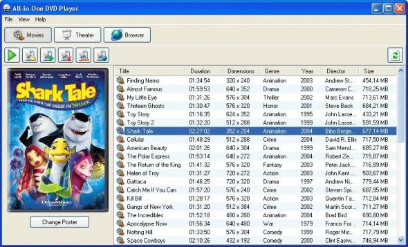 All-in-One DVD Player Screenshot