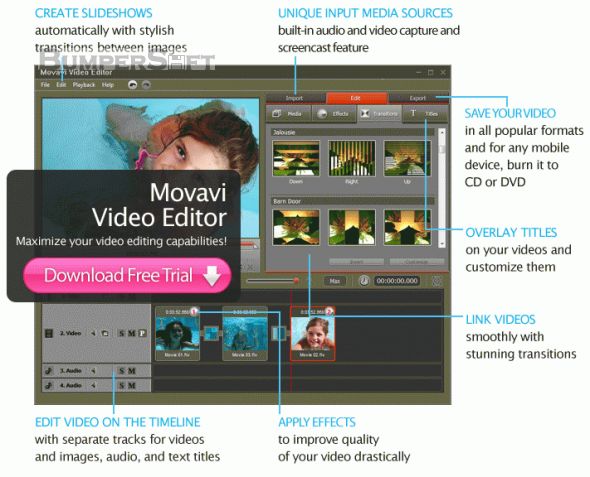 Movavi Video Editor Screenshot
