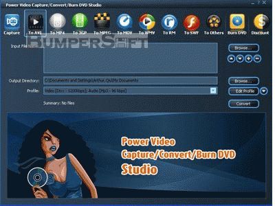 Power Video Capture/Convert/Burn DVD Studio Screenshot