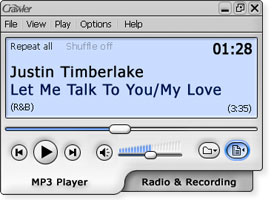 Crawler Radio & MP3 Player Screenshot