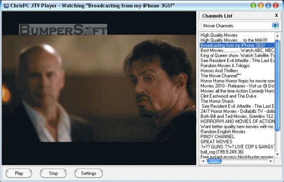 ChrisPC JTV Player Screenshot