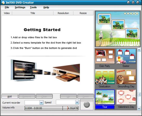 ImTOO DVD Creator Screenshot