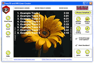 Easy CD & DVD Cover Creator Screenshot