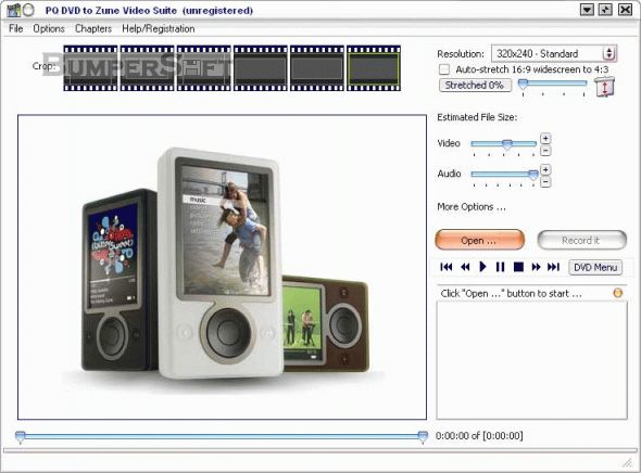 PQ DVD to Zune Video Suite Screenshot