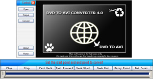 DVD to AVI Converter Screenshot