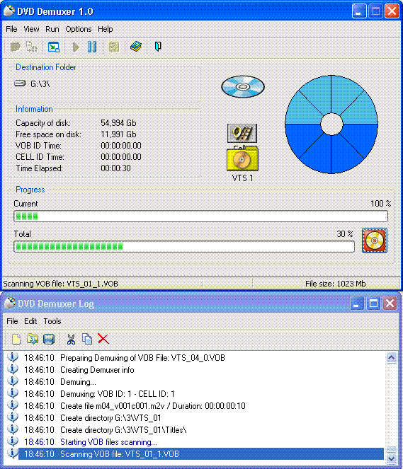 DVD Demuxer Screenshot