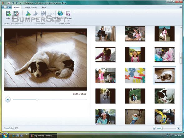 Windows Live Photo Gallery and Movie Maker Screenshot