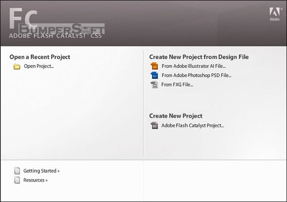 Adobe Flash Catalyst Screenshot