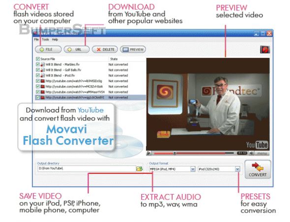 Movavi Flash Converter Screenshot