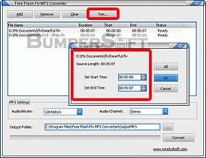Free Flash Flv MP3 Converter Screenshot