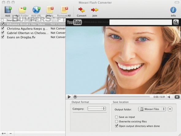 Movavi Flash Converter for Mac Screenshot