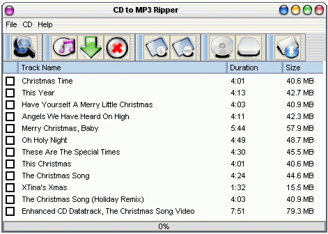 CD to MP3 Ripper Screenshot