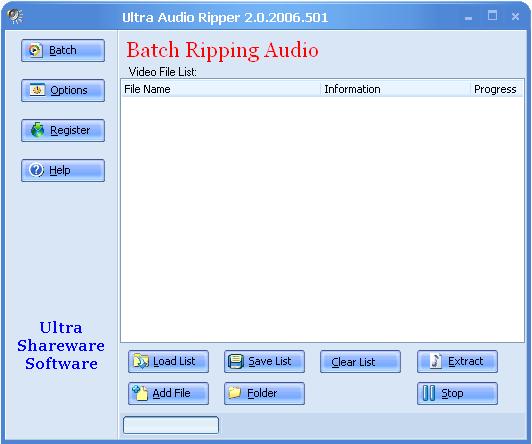 Ultra Audio Ripper Screenshot
