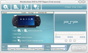 Wondershare DVD to PSP Ripper Screenshot