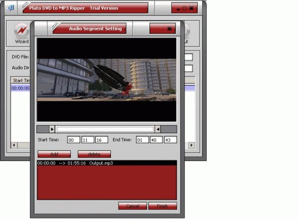 Plato DVD to MP3 Ripper Screenshot
