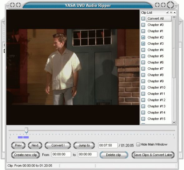 YASA DVD Audio Ripper Screenshot