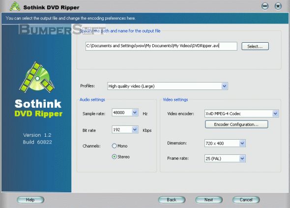 Sothink DVD Ripper Screenshot