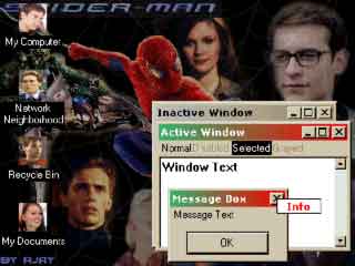 Spiderman by Ajay Desktop Theme Screenshot