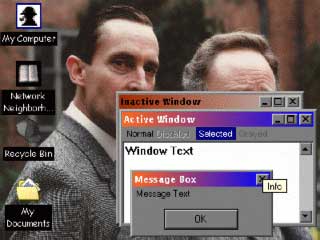 Jeremy Brett as Sherlock Holmes Desktop Theme Screenshot