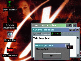 The X-Files by Ajay Desktop Theme Screenshot
