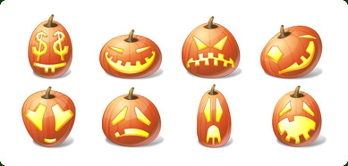 Icons-Land Vista Style Halloween Pumpkin Emoticons Screenshot