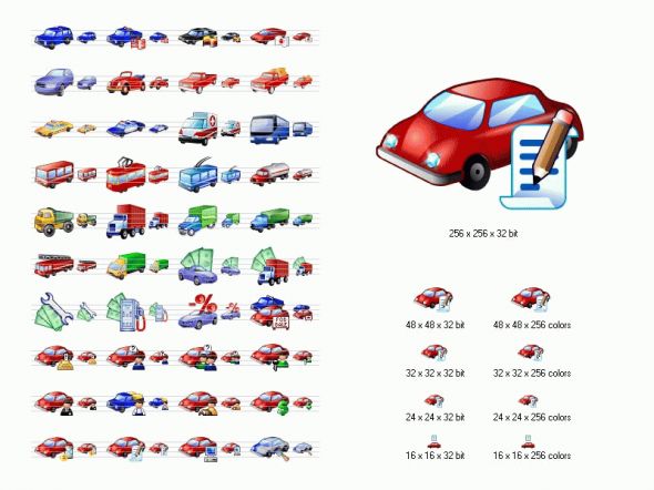 Car Icon Library Screenshot