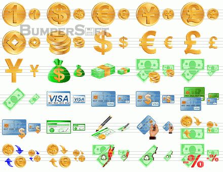 Money Toolbar Icons Screenshot