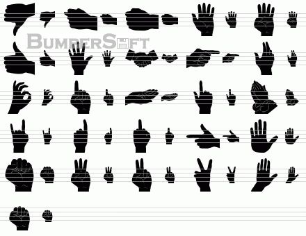 Black Hand Icons Screenshot