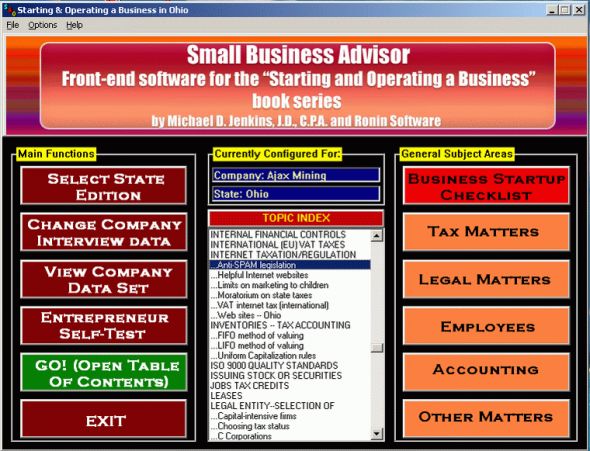 Small Business Advisor Screenshot