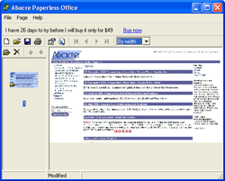 Abacre Paperless Office Screenshot