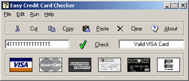 Easy Credit Card Checker Screenshot