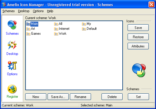 Amelix Icon Manager Screenshot