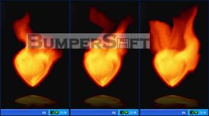 Fire Heart Desktop Gadget Screenshot